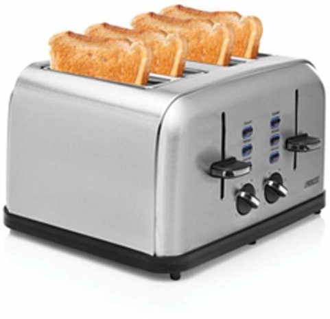 Princess Princess Toaster Steel Style 4 142355 - Broodrooster Princess Princess Toaster Steel Style 4 142355 - Broodrooster