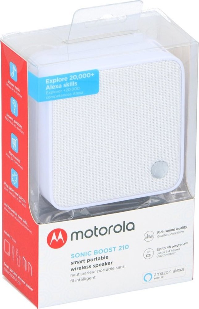 Motorola Motorola SonicBoost 210 Bluetooth speaker wit - Draadloze speaker
