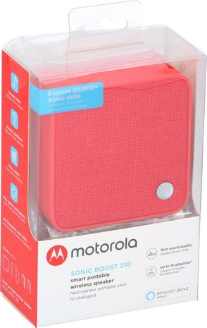 Motorola Motorola SonicBoost 210 Bluetooth speaker Rood - Draadloze speaker Motorola Motorola SonicBoost 210 Bluetooth speaker Rood - Draadloze speaker