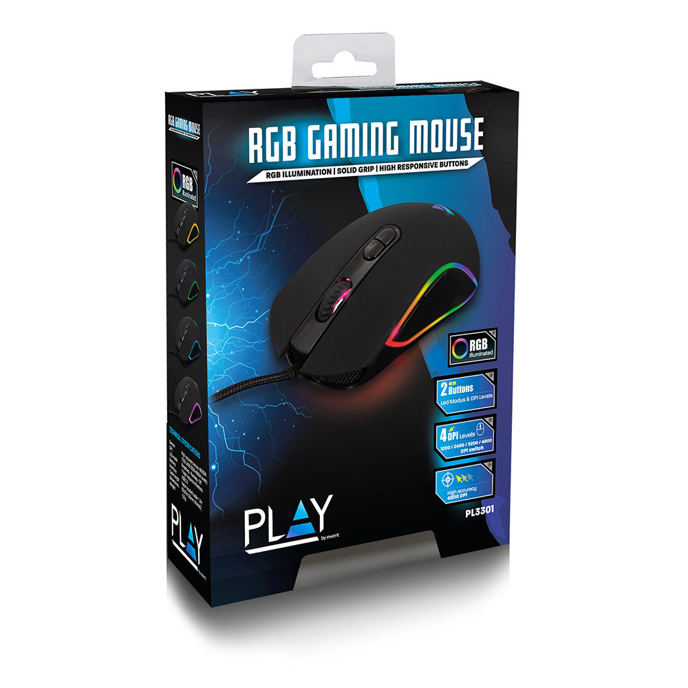 Ewent Ewent Play PL3301 RGB - Gaming Muis Ewent Ewent Play PL3301 RGB - Gaming Muis