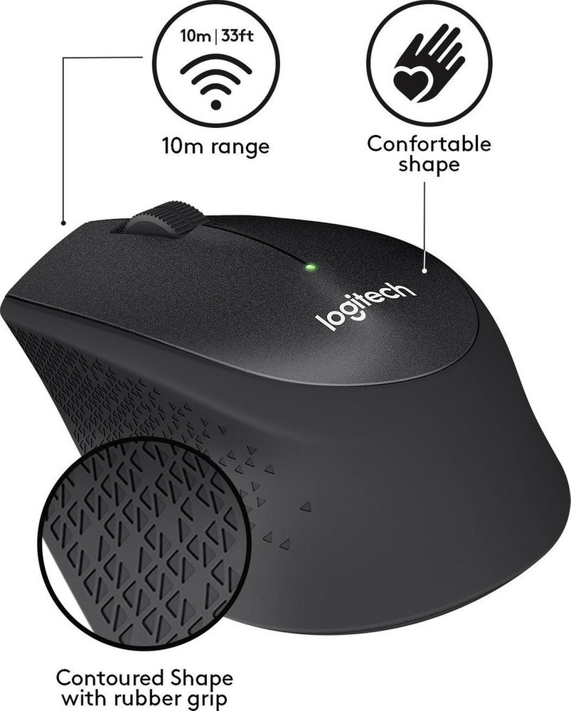 Logitech Logitech M330 Silent Plus - Muis Logitech Logitech M330 Silent Plus - Muis
