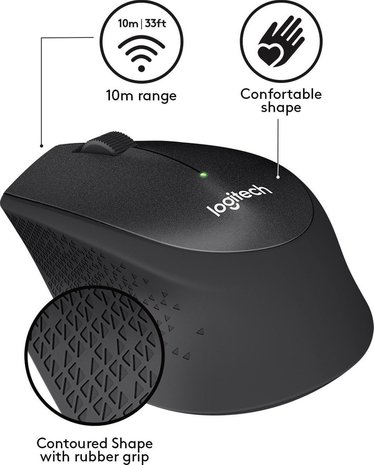Logitech Logitech M330 Silent Plus - Muis Logitech Logitech M330 Silent Plus - Muis