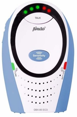 Alecto Alecto DBX-85 ECO Wit/Blauw - Babyfoon Alecto Alecto DBX-85 ECO Wit/Blauw - Babyfoon