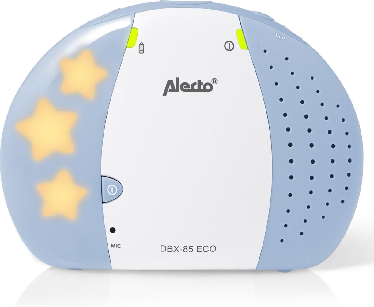 Alecto Alecto DBX-85 ECO Wit/Blauw - Babyfoon Alecto Alecto DBX-85 ECO Wit/Blauw - Babyfoon