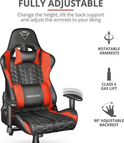 Trust Trust GXT 708R Resto - Gaming Stoel Trust Trust GXT 708R Resto - Gaming Stoel