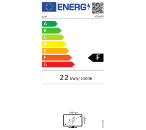 Acer Acer Nitro VG240YBMIIX - Monitor Acer Acer Nitro VG240YBMIIX - Monitor