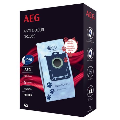 AEG AEG GR203 S-Bag Anti-Odour - Stofzuigerzakken AEG AEG GR203 S-Bag Anti-Odour - Stofzuigerzakken