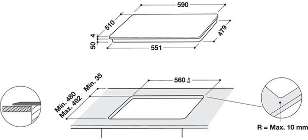 Whirlpool Whirlpool WS Q2760 BF - Inductiekookplaat