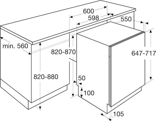 ETNA ETNA VW339M - Inbouw vaatwasser