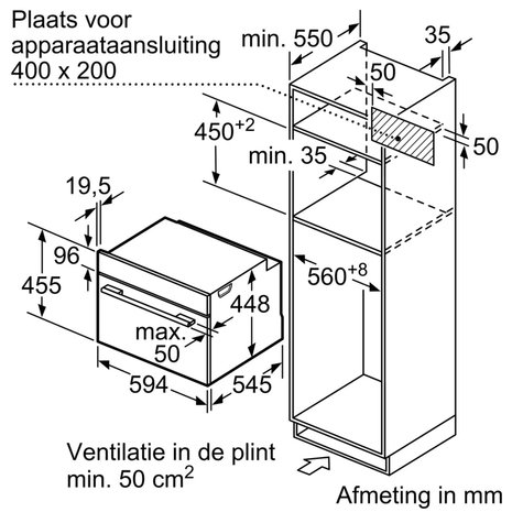 Bosch Bosch CPA565GS0 - Inbouw magnetron