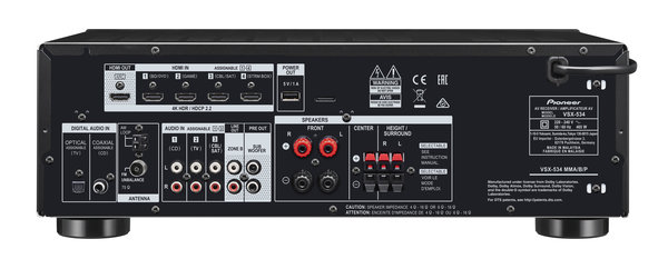 Pioneer VSX-534 - Receiver