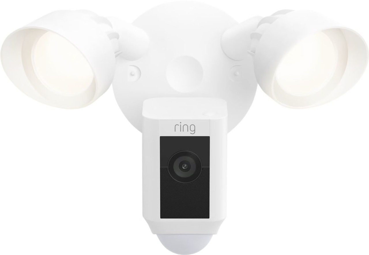 Ring Ring Floodlight Cam Wired Plus Wit - Beveiligingscamera