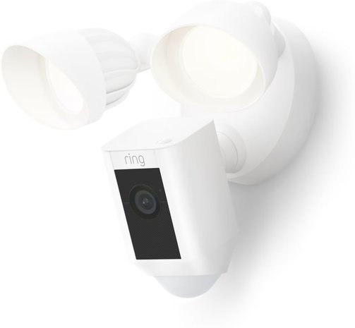 Ring Ring Floodlight Cam Wired Plus Wit - Beveiligingscamera