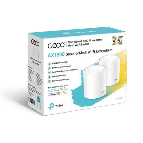 TP-Link TP-Link Deco X20 (2 Pack) - Router TP-Link TP-Link Deco X20 (2 Pack) - Router