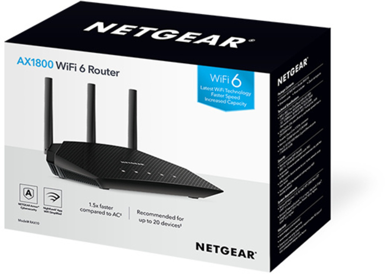 Netgear Netgear RAX10 WiFi 6 - Router Netgear Netgear RAX10 WiFi 6 - Router