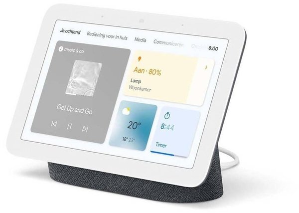 Google Google Nest Hub 2 Charcoal - Smart Home systeem Google Google Nest Hub 2 Charcoal - Smart Home systeem