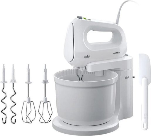 Braun Braun HM 1070 WH MultiMix 1 - Handmixer Braun Braun HM 1070 WH MultiMix 1 - Handmixer