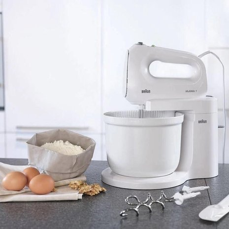 Braun Braun HM 1070 WH MultiMix 1 - Handmixer Braun Braun HM 1070 WH MultiMix 1 - Handmixer
