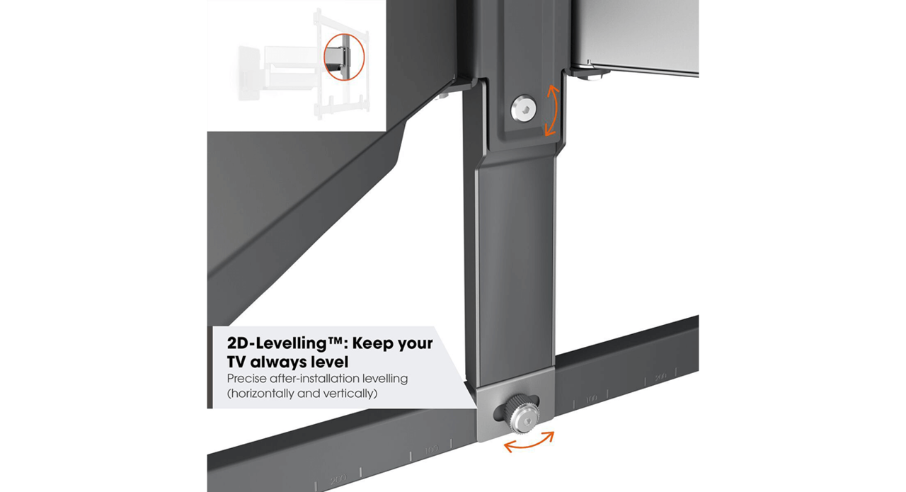 Vogel's Vogel's TVM 5855 55 -100 inch zwart Draaibare tv-beugel - TV muurbeugel