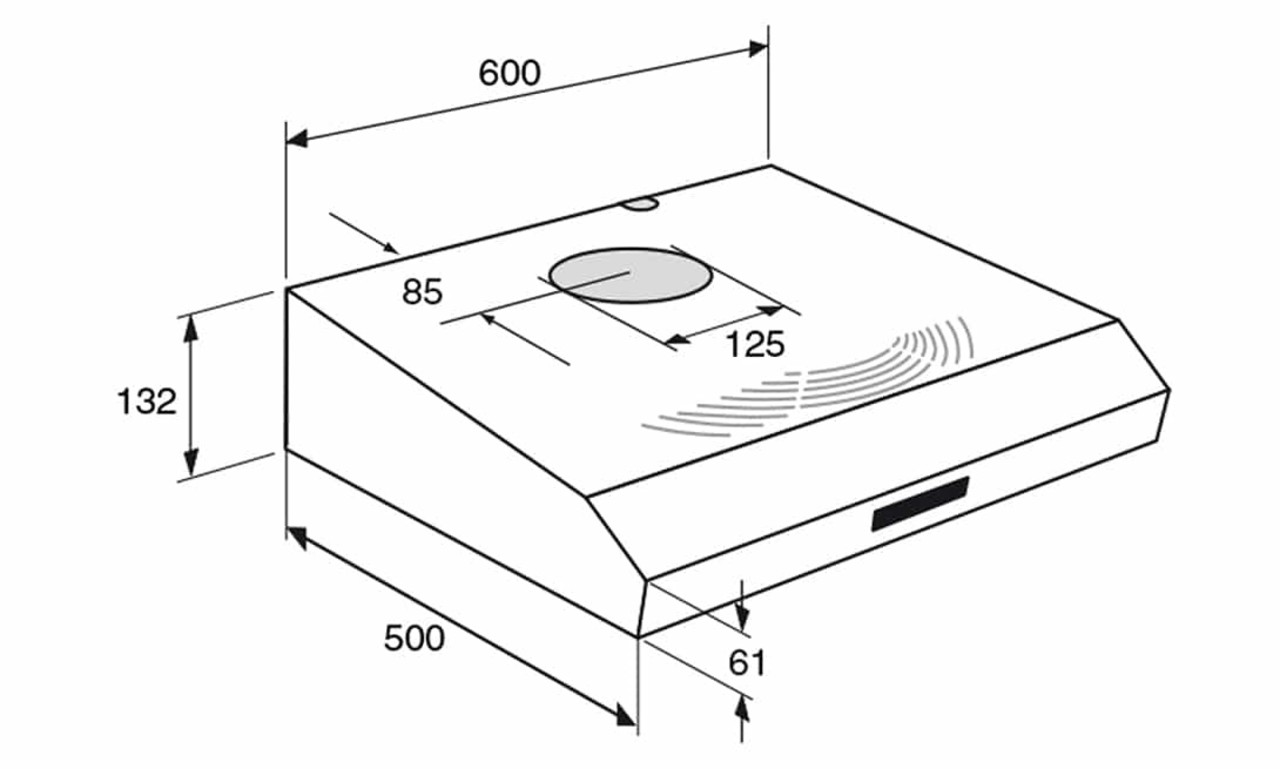 ATAG ATAG WO6111BM - Inbouw afzuigkap