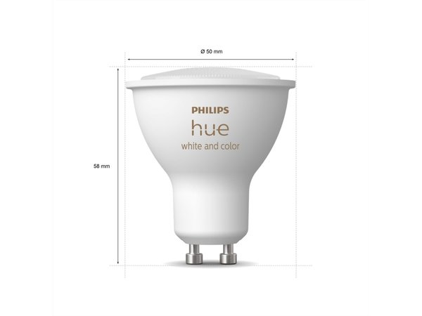 Philips Philips Hue Starterkit 3x GU10 4.3W Color Ambiance + Bridge + Dimmer - Slimme lamp Philips Philips Hue Starterkit 3x GU10 4.3W Color Ambiance + Bridge + Dimmer - Slimme lamp