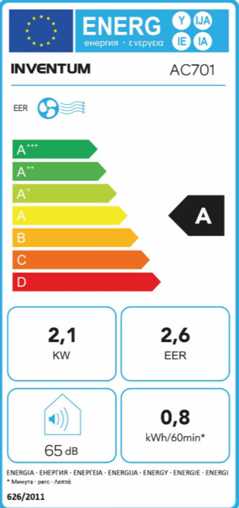 Inventum Inventum AC701 - Mobiele airco