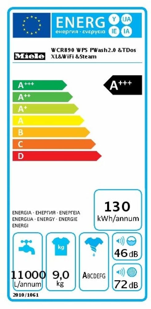 Miele Miele WCR 890 WPS  - Wasmachine