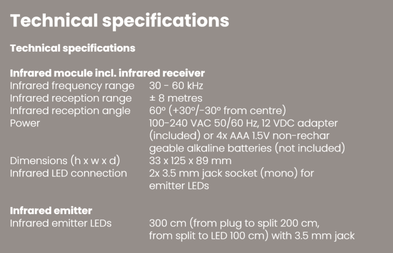 Marmitek Marmitek Invisible Control Black 4 Infrarood verlenger Marmitek Marmitek Invisible Control Black 4 Infrarood verlenger
