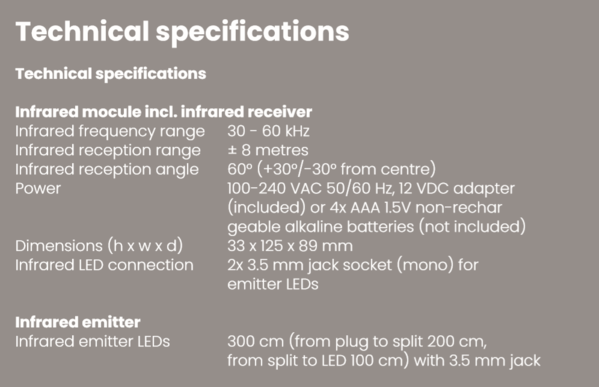 Marmitek Marmitek Invisible Control Black 4 Infrarood verlenger Marmitek Marmitek Invisible Control Black 4 Infrarood verlenger