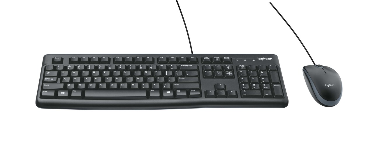 Logitech Logitech Desktop MK120 - Toetsenbord + muis set Logitech Logitech Desktop MK120 - Toetsenbord + muis set