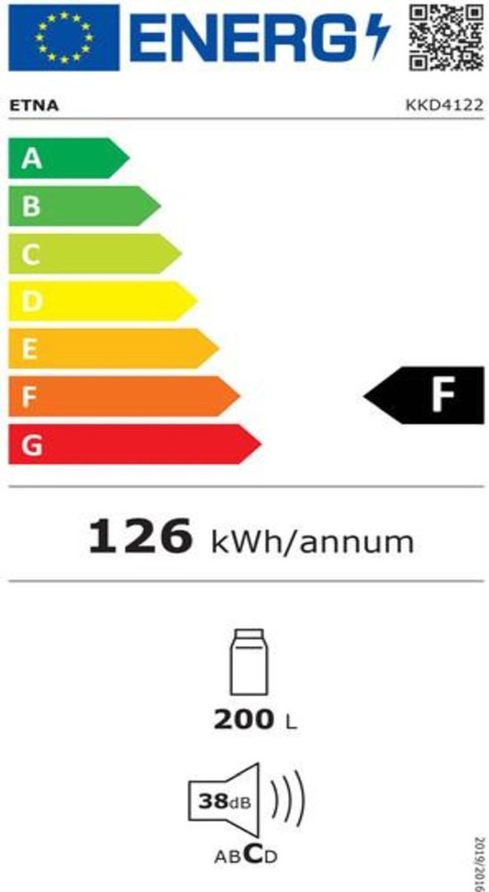 ETNA ETNA KKD4122 - Inbouw koelkast ETNA ETNA KKD4122 - Inbouw koelkast