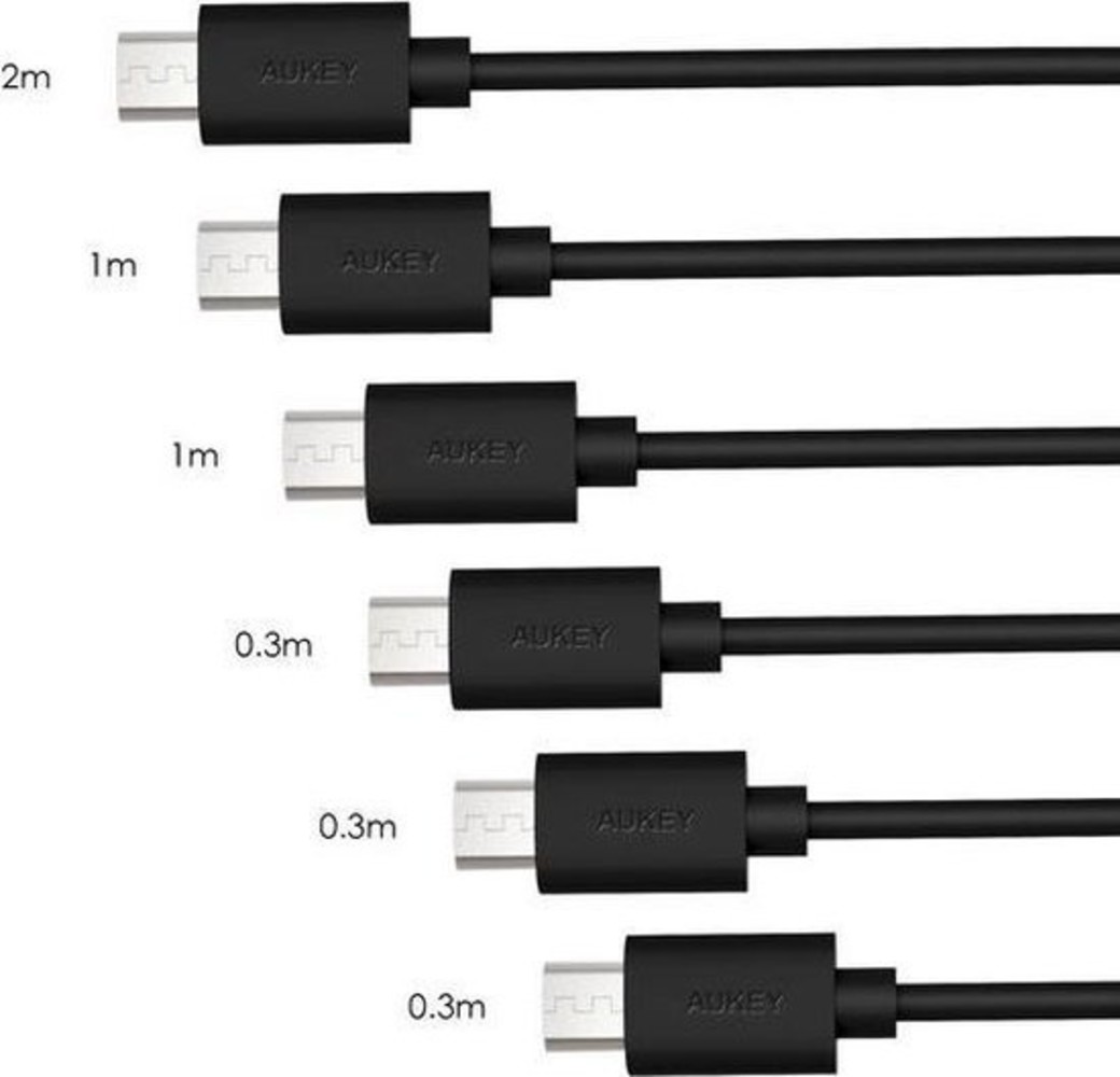 AUKEY AUKEY 6-Pack Micro USB kabels