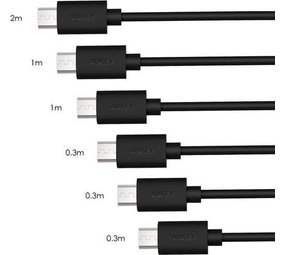 AUKEY AUKEY 6-Pack Micro USB kabels AUKEY AUKEY 6-Pack Micro USB kabels