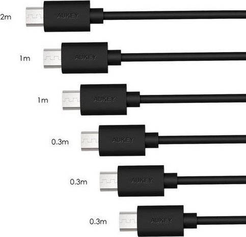 AUKEY AUKEY 6-Pack Micro USB kabels