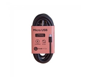 Grab 'n Go Grab 'n Go GNG-106 Micro USB Kabel (zwart) Grab 'n Go Grab 'n Go GNG-106 Micro USB Kabel (zwart)