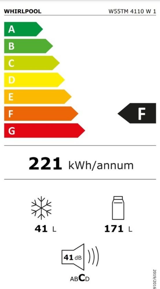 Whirlpool Whirlpool W55TM 4110 X 1 - Koel-vriescombinatie Whirlpool Whirlpool W55TM 4110 X 1 - Koel-vriescombinatie