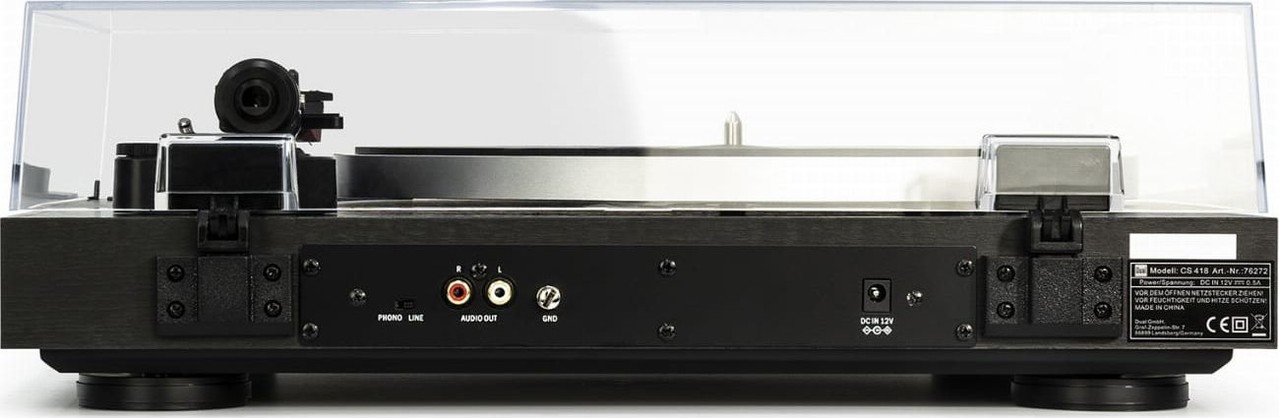 Dual Dual CS 418 Zwart - Platenspeler