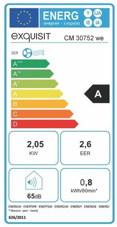 Exquisit Exquisit CM 30752 WE - Mobiele airco