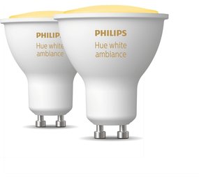 Philips  Philips Hue 2x GU10 4.3W White Ambiance Duo Pack - Slimme lamp