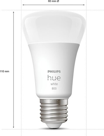 Philips  Philips Hue White E27 (2 pack) - Slimme lamp