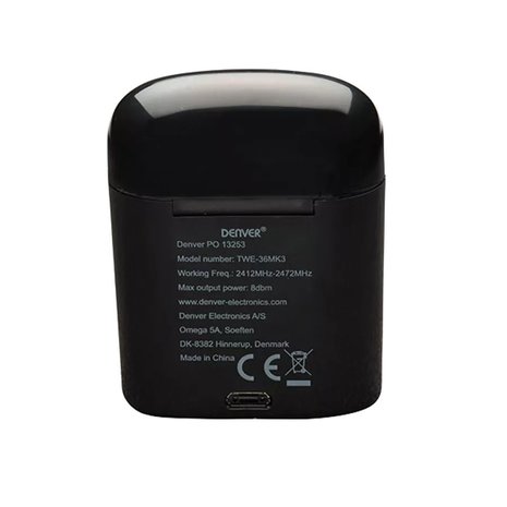 Denver Denver TWE-36MK3 Zwart - Draadloze oordopjes