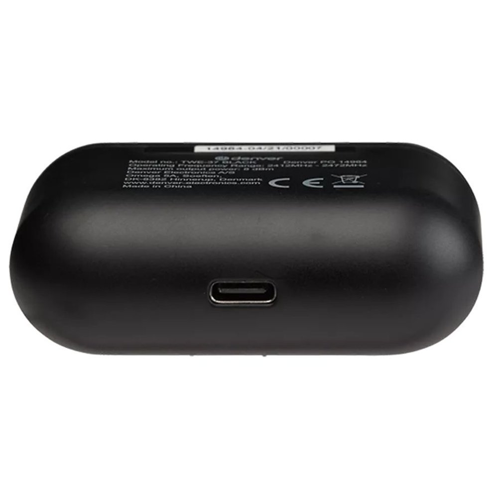 Denver Denver TWE-37 Zwart - Draadloze oordopjes