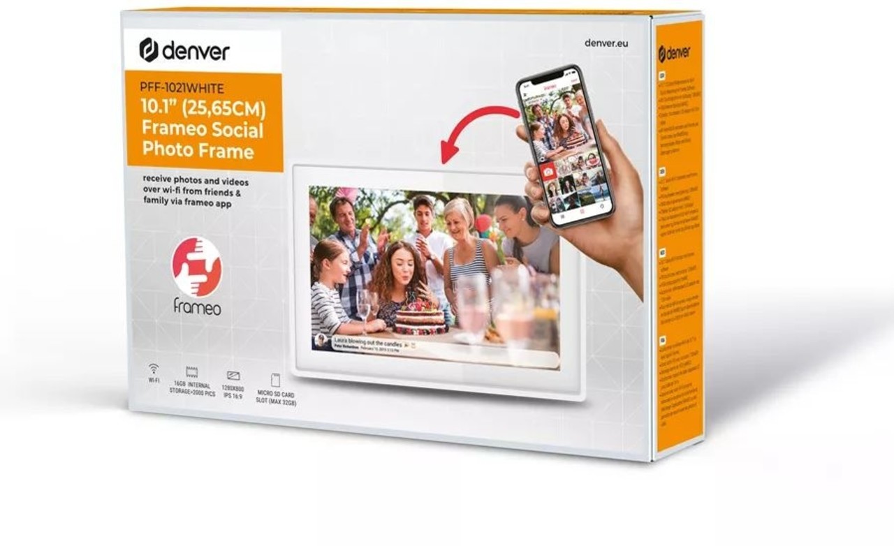 Denver Denver PFF-1021WHITE - Digitale fotolijst