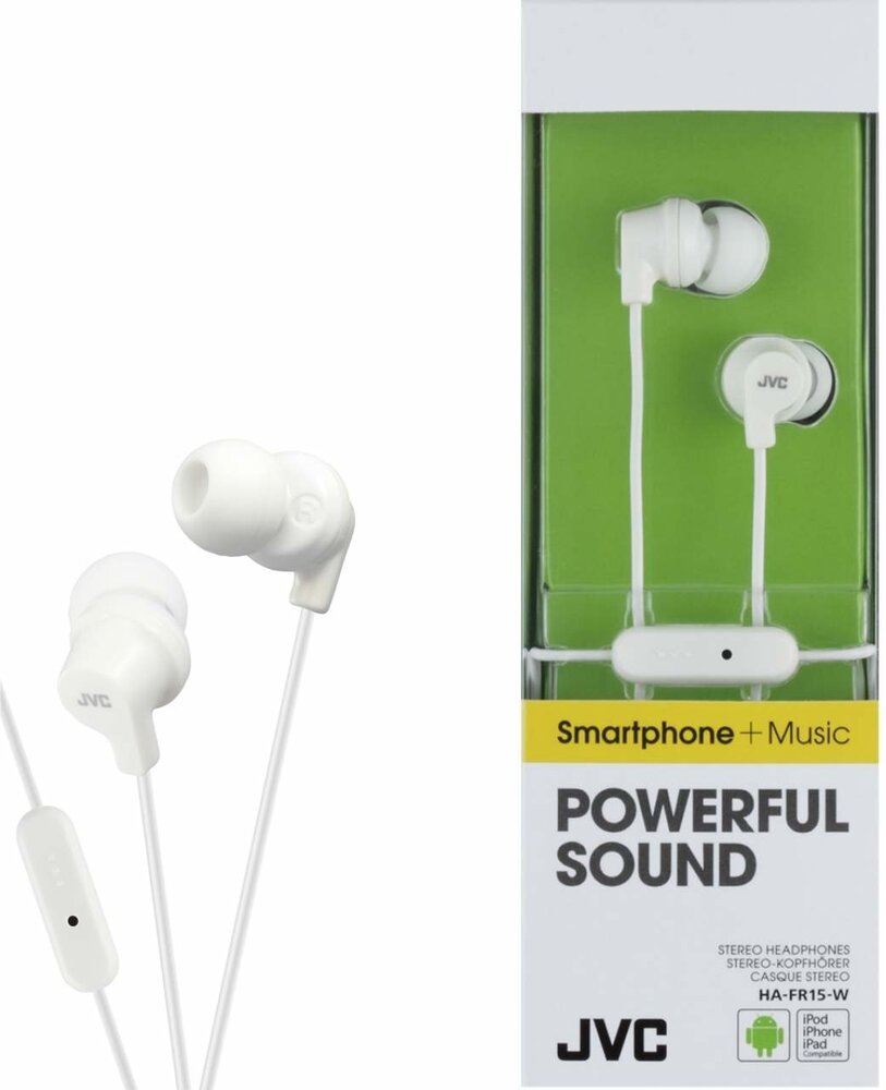 JVC JVC HA-FR15-W - Oordopjes JVC JVC HA-FR15-W - Oordopjes