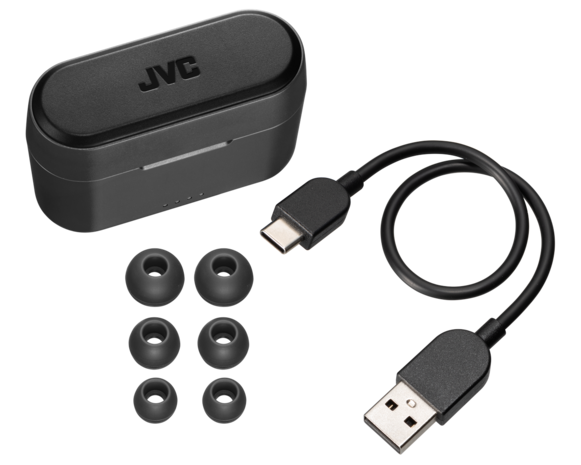 JVC JVC HA-A9T Zwart - Draadloze oordopjes