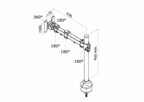 Neomounts by Newstar Neomounts by Newstar FPMA-D960G - TV muurbeugel Neomounts by Newstar Neomounts by Newstar FPMA-D960G - TV muurbeugel