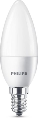 Philips  Philips LED Lamp Kaars Mat 5,5W (40W) E14, koel wit