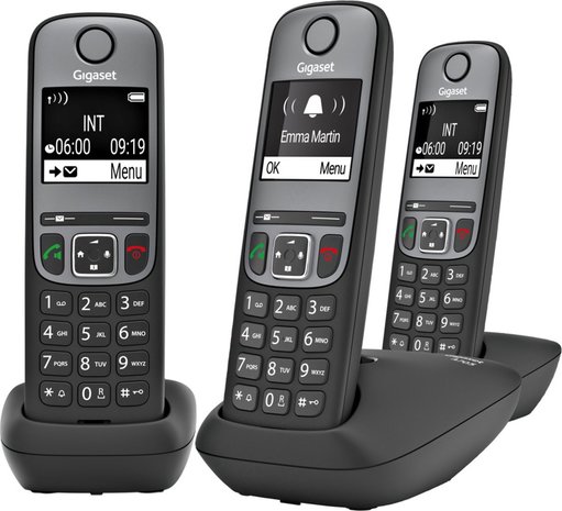 Gigaset Gigaset A705 Trio Zwart - Dect telefoon