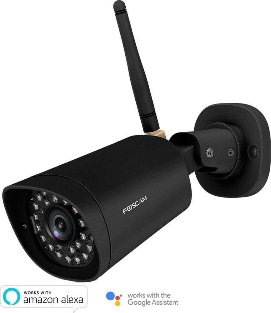 Foscam Foscam FI9912PB Zwart IP Camera Buiten - Beveiligingscamera Foscam Foscam FI9912PB Zwart IP Camera Buiten - Beveiligingscamera