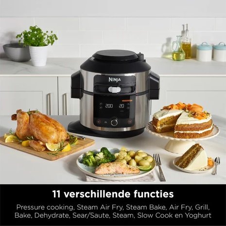 Ninja Ninja Foodi 11-in-1 OL550EU - Slowcooker Ninja Ninja Foodi 11-in-1 OL550EU - Slowcooker
